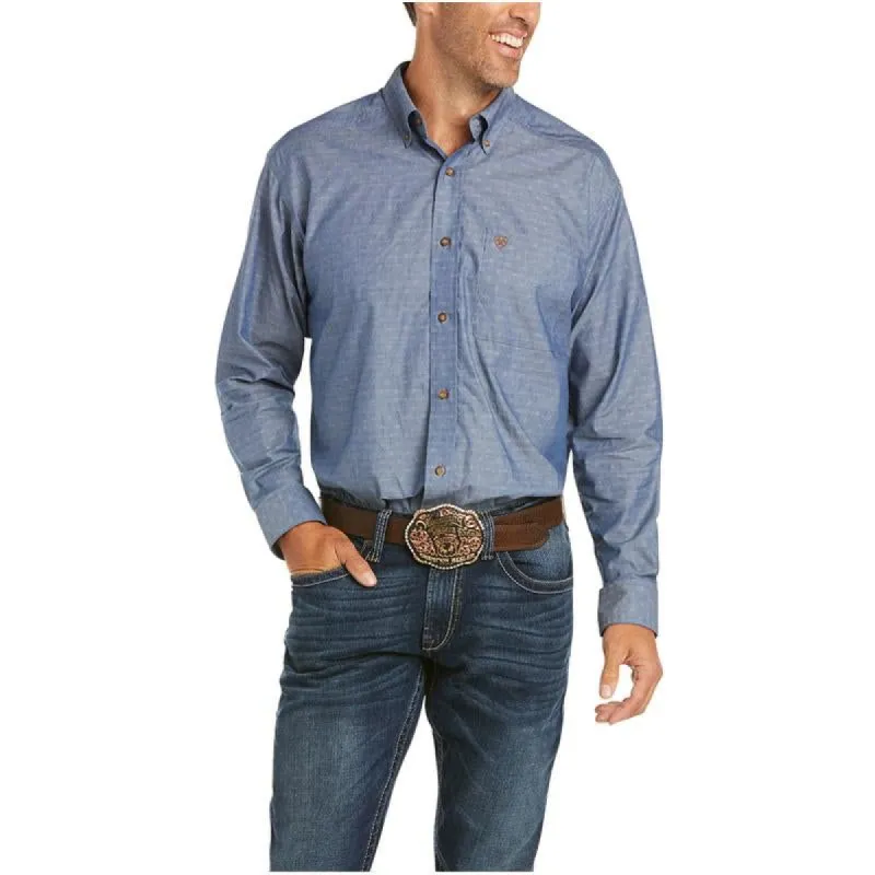 ARIAT MENS THOMAS SHIRT-BLACK sold by Bridle Path Tack Shop