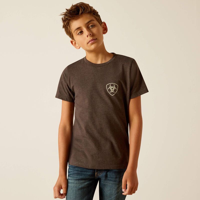 ARIAT BOYS RIDER LABEL TEE SHIRT sold by Bridle Path Tack Shop