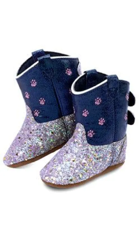 OLD WEST INFANT POPPETS - BLUE SPARKLE PAWS sold by Bridle Path Tack Shop
