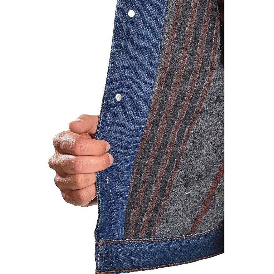 WRANGLER MENS BLANKET LINED DENIM JACKET sold by Bridle Path Tack Shop product image thumbnail 2