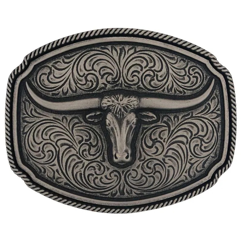 MONTANA ATTITUDE BUCKLE - LONGHORN SOUL sold by Bridle Path Tack Shop