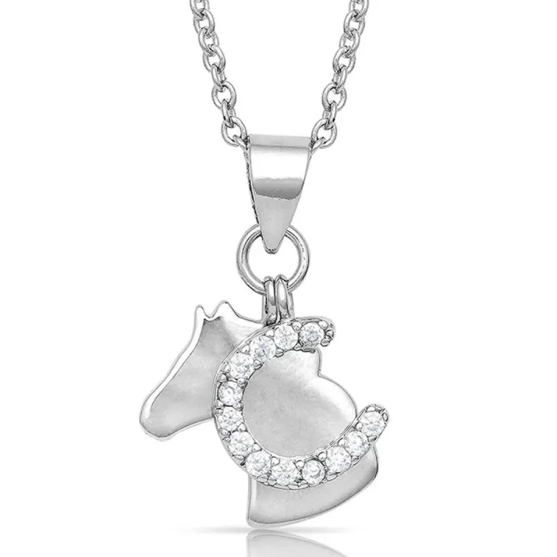 MONTANTA SILVERSMITHS HORSING AROUND CHARM NECKLACE sold by Bridle Path Tack Shop