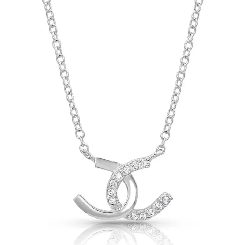 MONTANA SILVERSMITHS HORSESHOE HAPPINESS NECKLACE sold by Bridle Path Tack Shop
