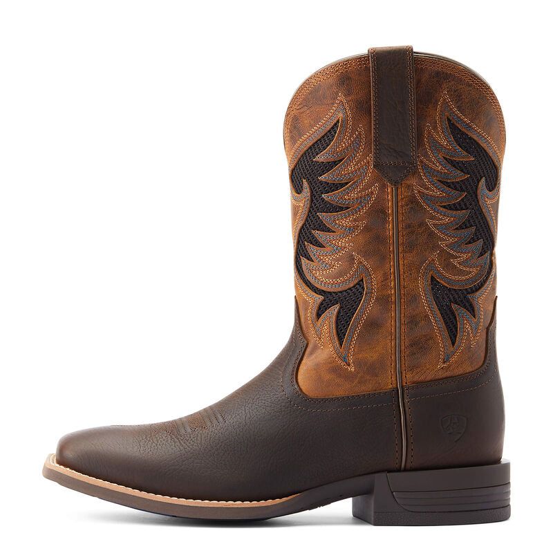 ARIAT MENS COWPUNCHER VENTTEK WESTERN BOOT - DARK BROWN sold by Bridle Path Tack Shop product image thumbnail 2
