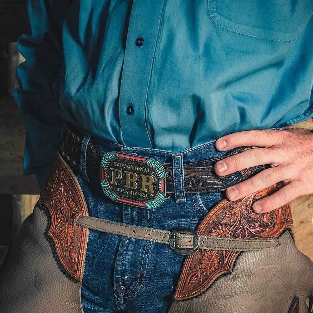 MONTANA ATTITUDE BUCKLE - PBR VIBRANT RIDERS sold by Bridle Path Tack Shop product image thumbnail 2