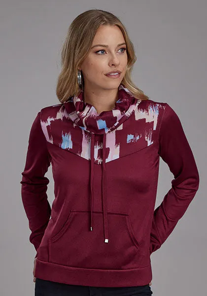 ROPER WOMENS PRINTED COWL NECK SHIRT sold by Bridle Path Tack Shop