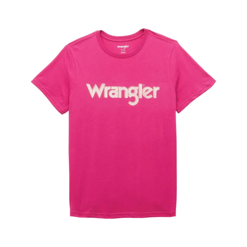 WRANGLER WOMENS GRAPHIC TEE - VERY BERRY sold by Bridle Path Tack Shop