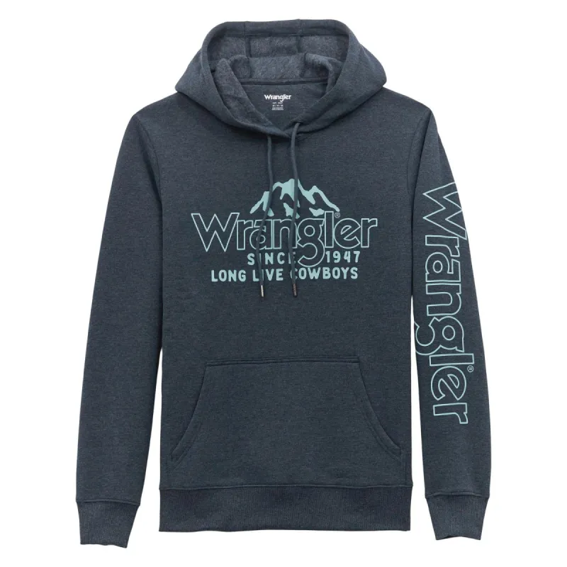WRANGLER MENS WESTERN HOODIE - DARK SAPPHIRE sold by Bridle Path Tack Shop