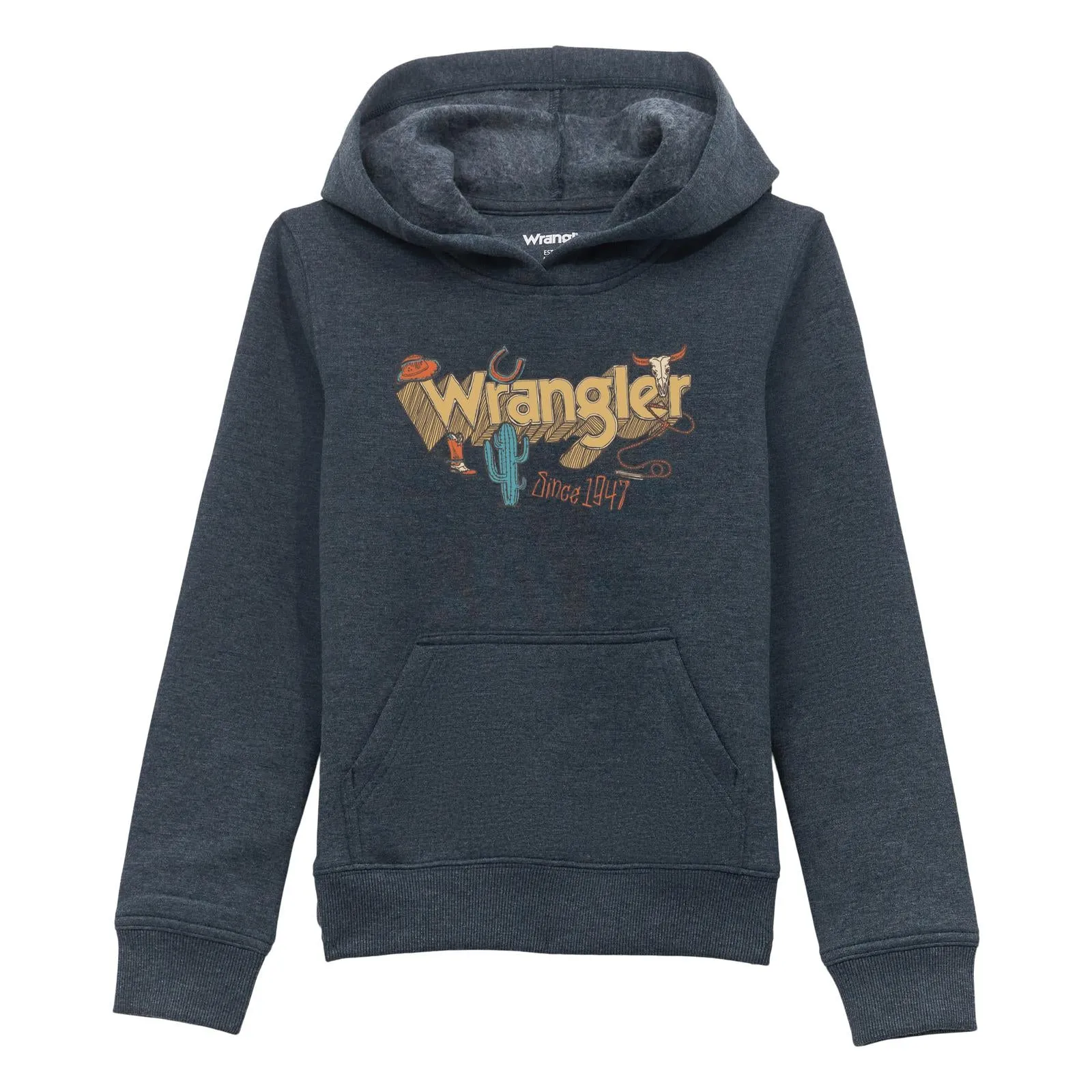 WRANGLER BOYS HOODIE - DARK SAPPHIRE sold by Bridle Path Tack Shop