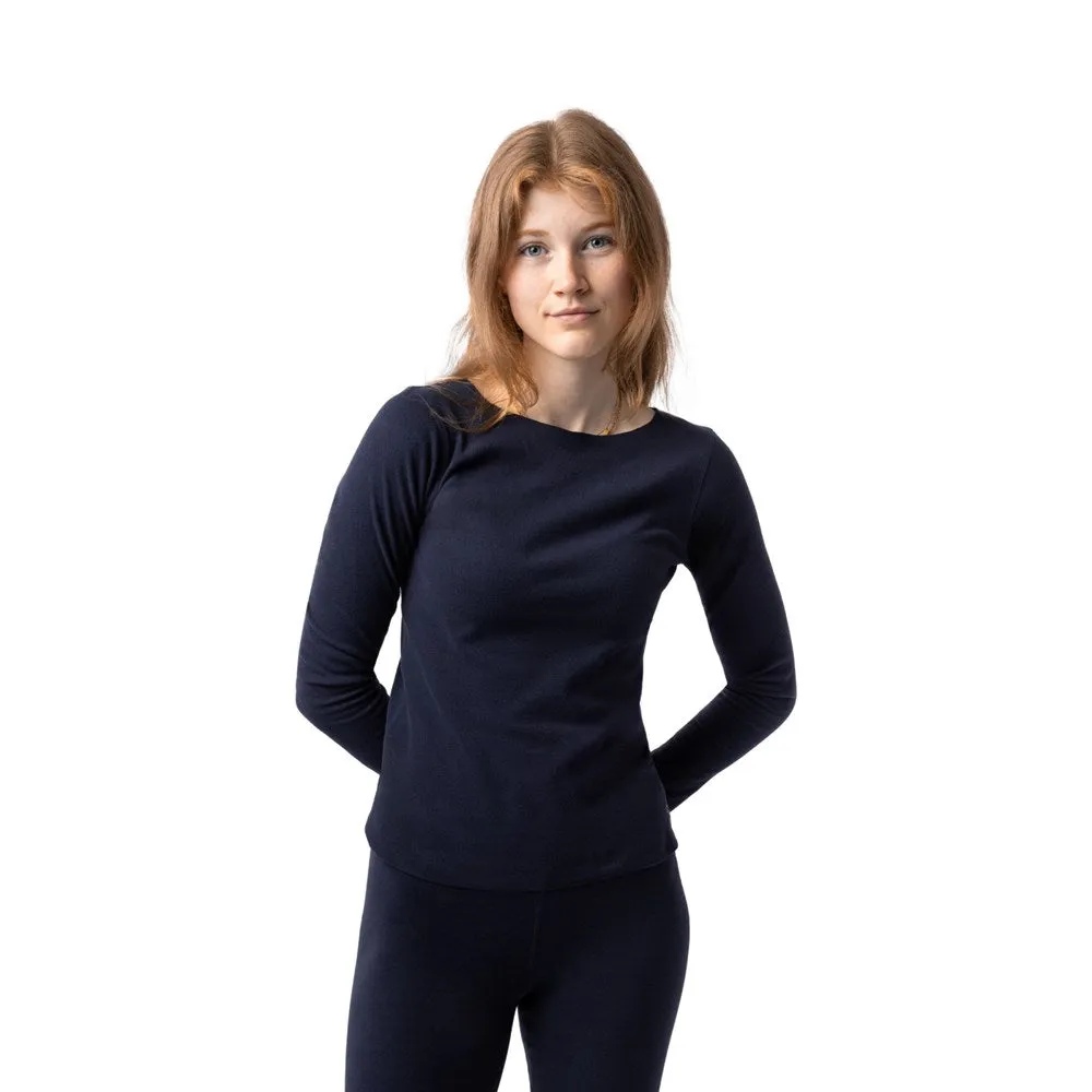 HORZE TESS WOMENS THERMAL BASE LAYER TOP - POLAR BLUE sold by Bridle Path Tack Shop