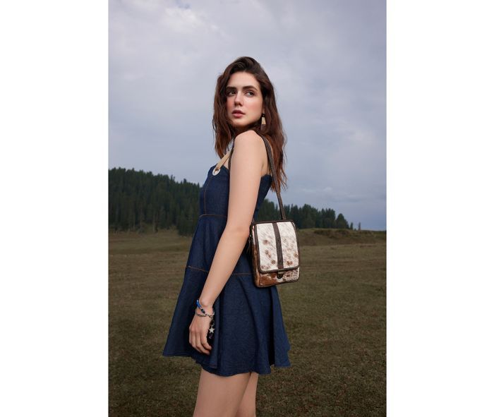 MYRA SANTA MESA MINI LEATHER HAIRON BAG sold by Bridle Path Tack Shop product image thumbnail 2