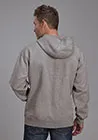 ROPER MENS HOODIE - GREY/BURGUNDY sold by Bridle Path Tack Shop product image thumbnail 2