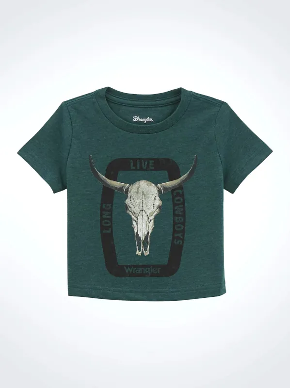 WRANGLER LITTLE BOYS GRAPHIC TEE SHIRT - SEA MOSS sold by Bridle Path Tack Shop