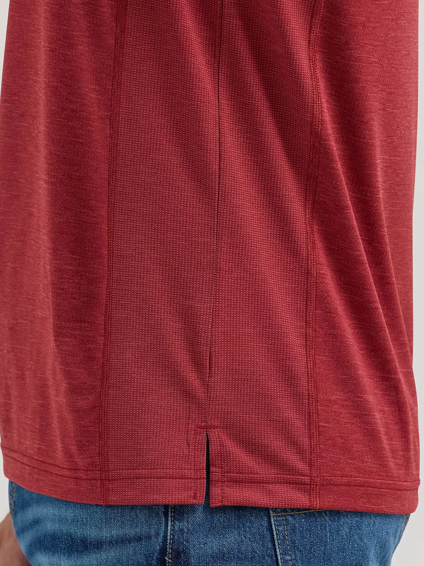 WRANGLER MENS PERFORMANCE POLO SHIRT - RED sold by Bridle Path Tack Shop product image thumbnail 3