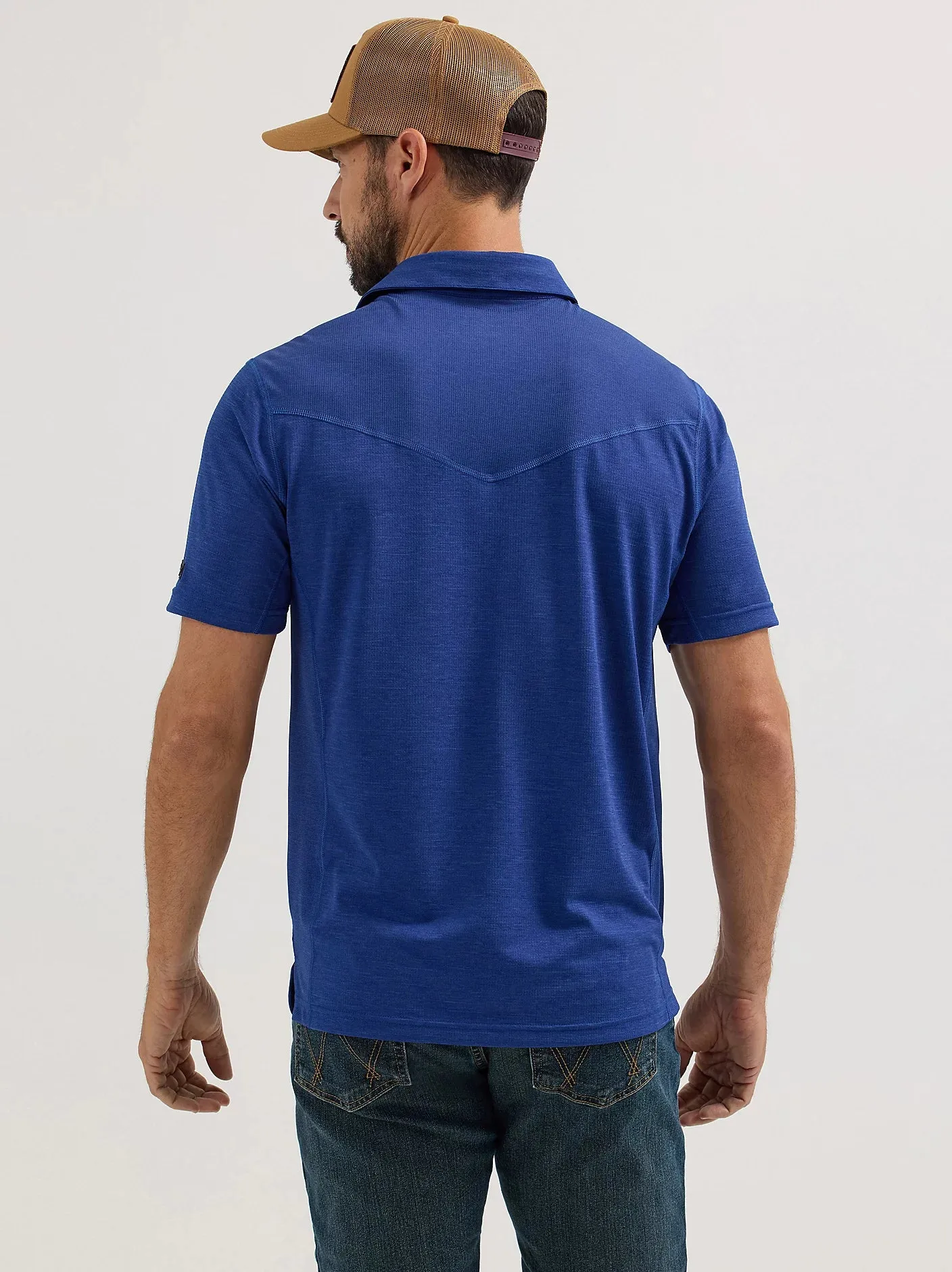 WRANGLER MENS PERFORMANCE POLO SHIRT - NAVY sold by Bridle Path Tack Shop product image thumbnail 2