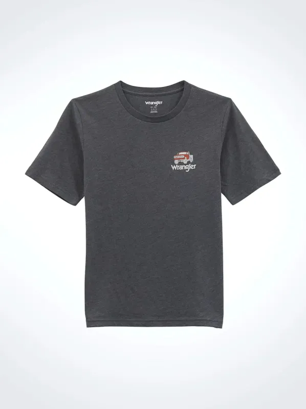 WRANGLER BOYS GRAPHIC TEE - TRUCK sold by Bridle Path Tack Shop