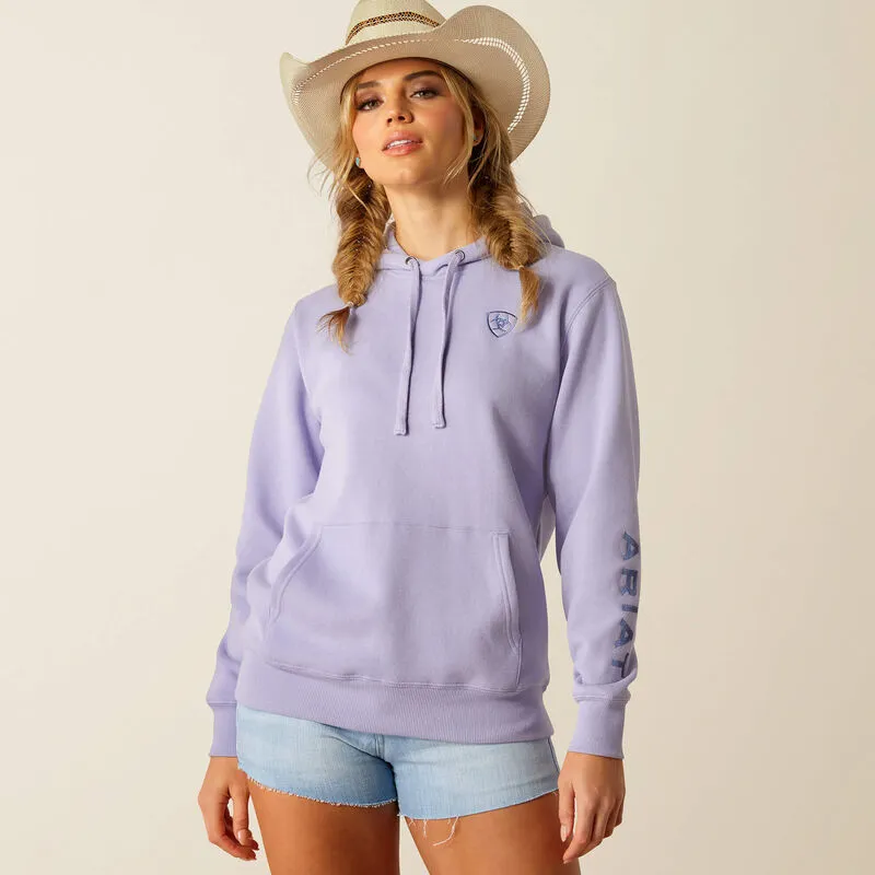 ARIAT WOMENS LOGO 2.0 HOODIE - SWEET LAVENDER sold by Bridle Path Tack Shop