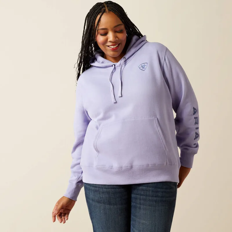 ARIAT WOMENS LOGO 2.0 HOODIE - SWEET LAVENDER sold by Bridle Path Tack Shop product image thumbnail 2
