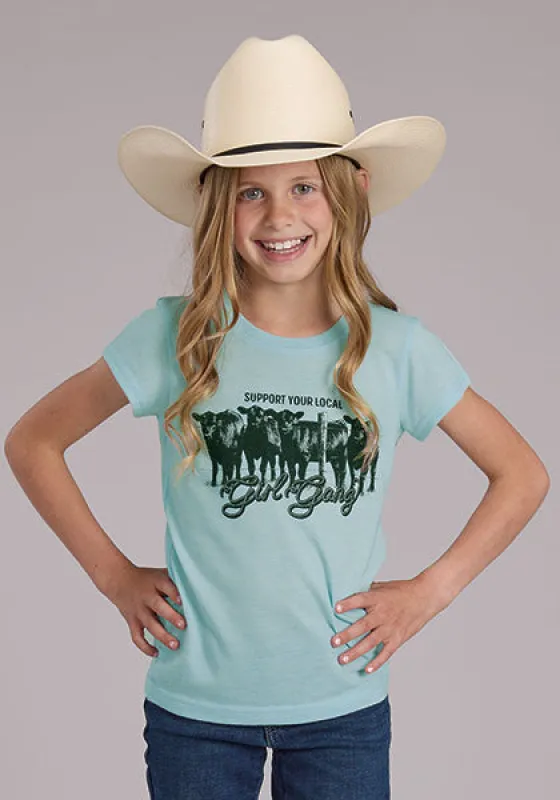 ROPER GIRLS COTTON TEE - GIRL GANG sold by Bridle Path Tack Shop