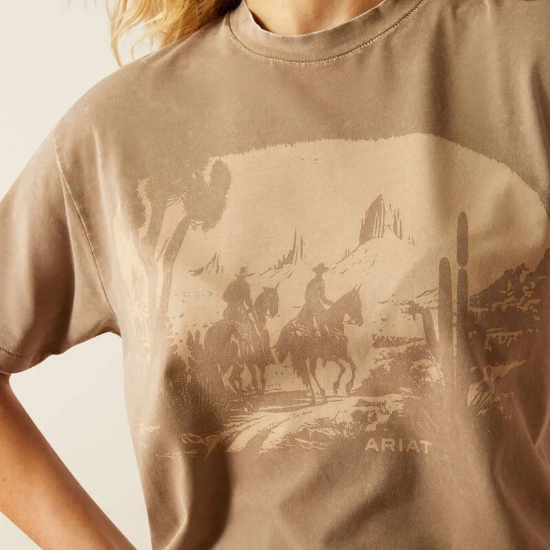 ARIAT WOMENS WESTERN MURAL TEE SHIRT sold by Bridle Path Tack Shop product image thumbnail 2