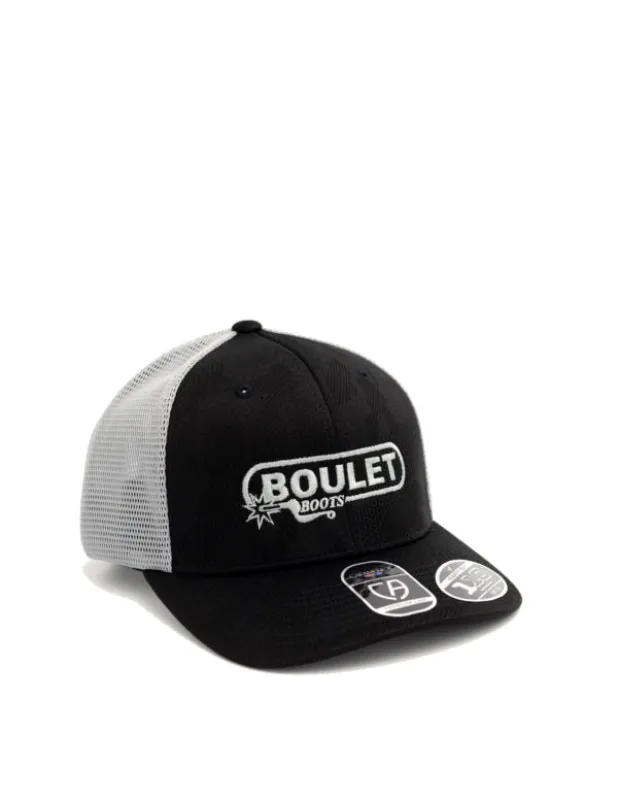 BOULET BALL CAP - BLACK WITH SILVER MESH sold by Bridle Path Tack Shop