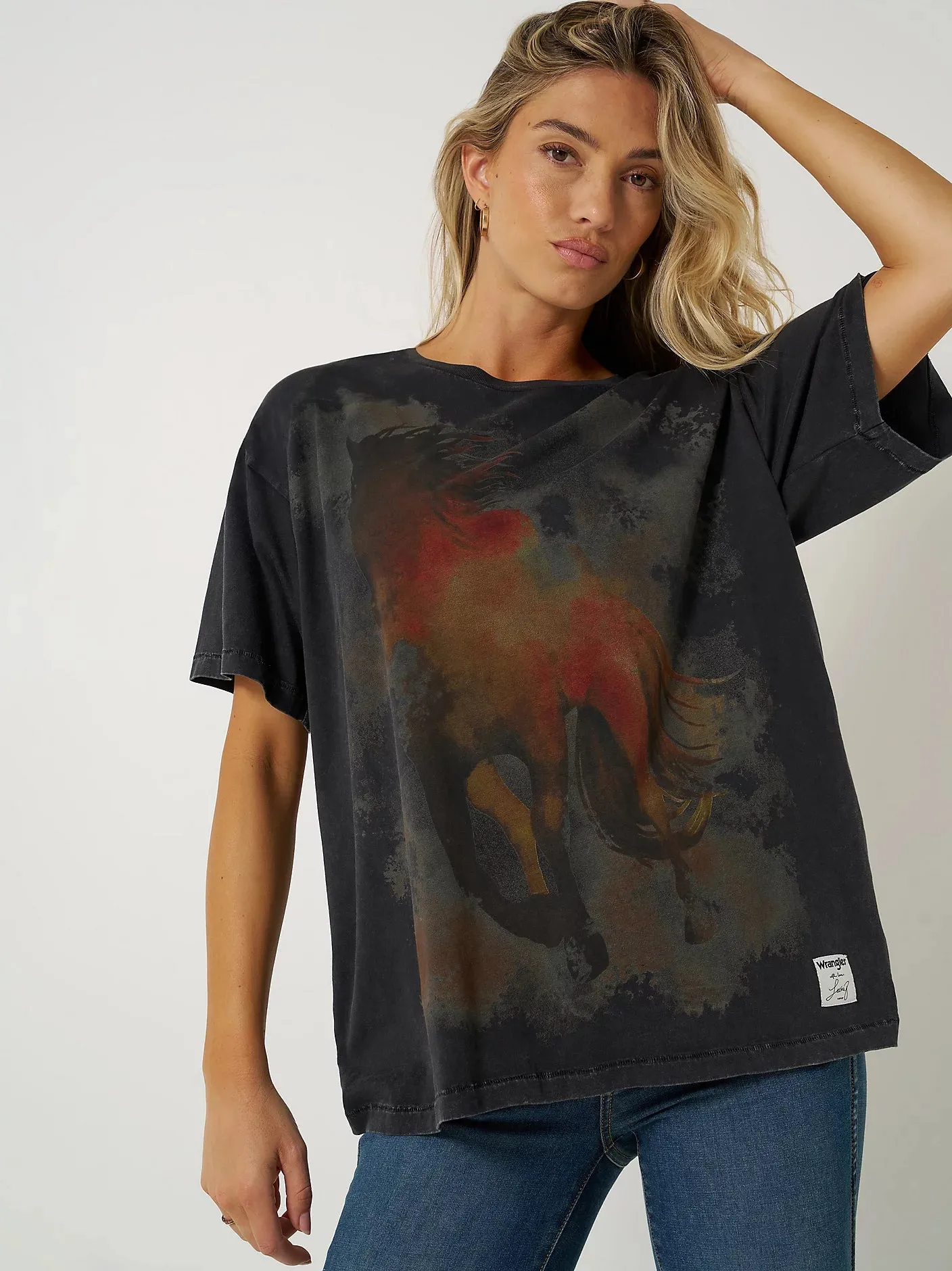 WRANGLER X LAINEY WILSON HORSE OVERSIZED TEE sold by Bridle Path Tack Shop product image thumbnail 2
