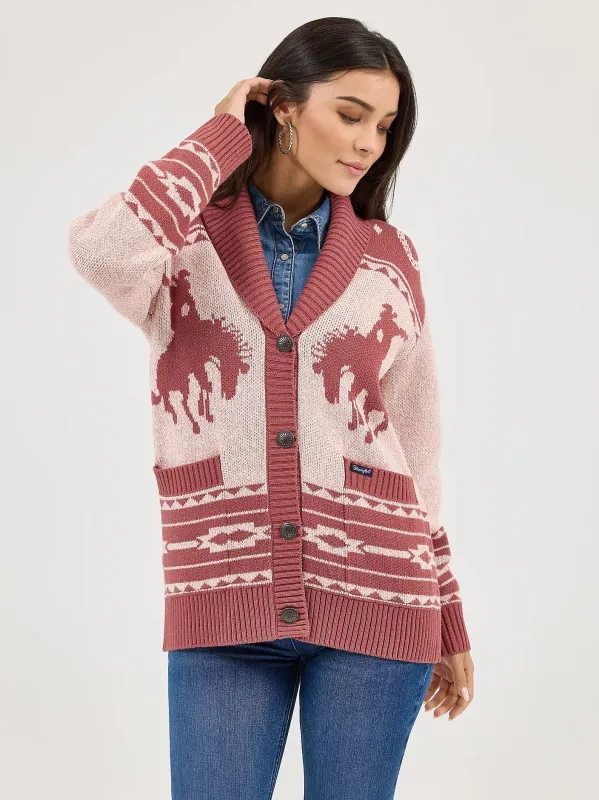 WRANGLER WOMENS RETRO WESTERN CARDIGAN sold by Bridle Path Tack Shop