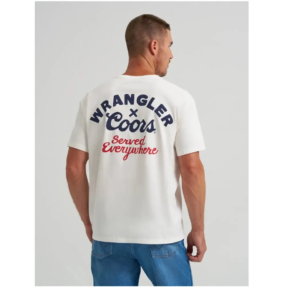 WRANGLER MENS X COORS CANADA SERVED EVERYWHERE TEE - MARSHMALLO sold by Bridle Path Tack Shop product image thumbnail 2
