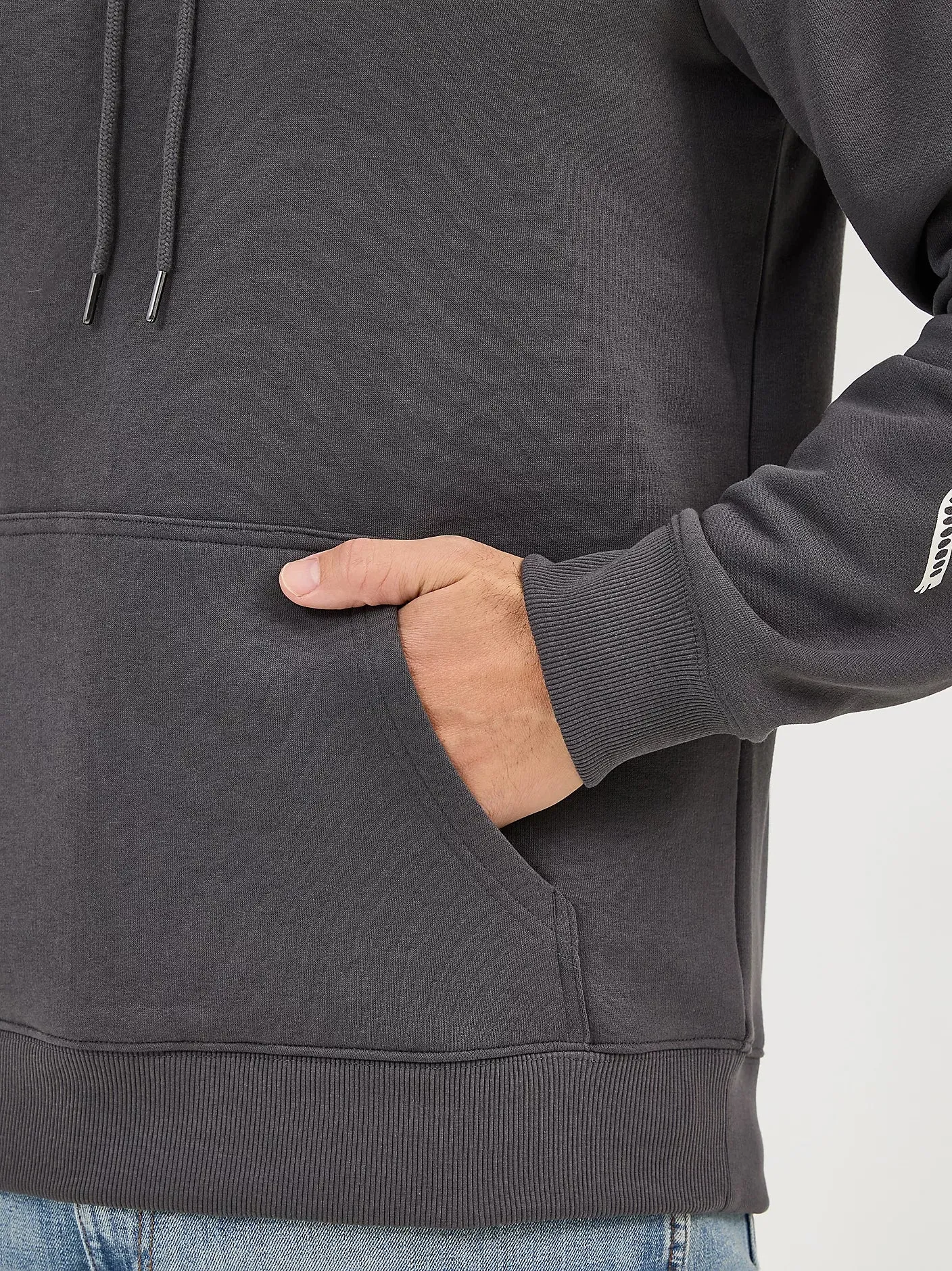 WRANGLER MENS LONG LIVE COWBOYS HOODIE - WORN GREY sold by Bridle Path Tack Shop product image thumbnail 4