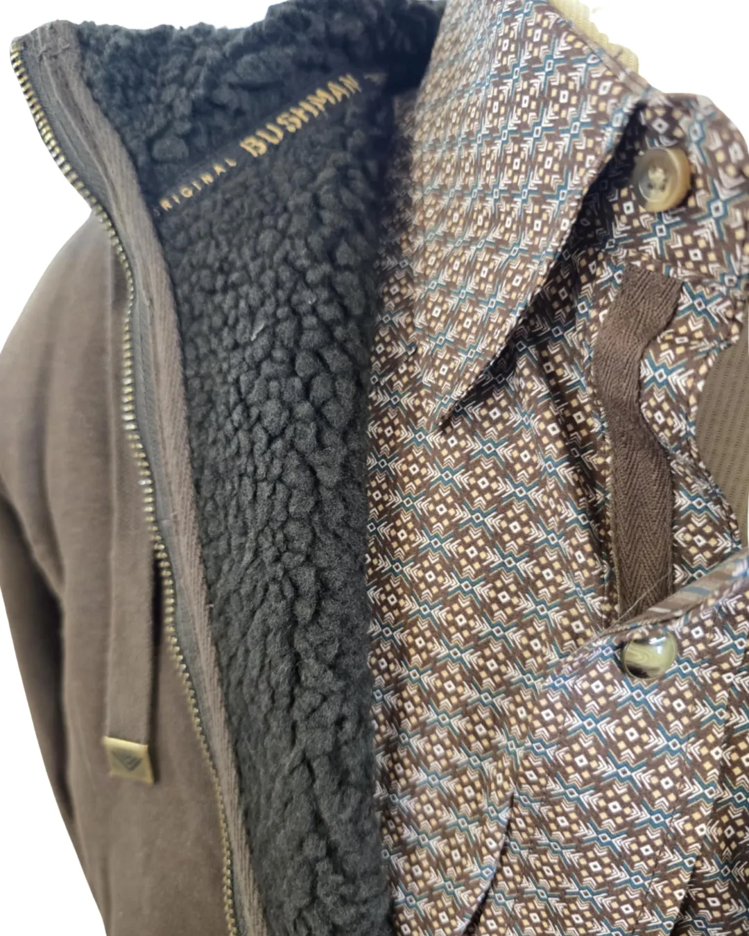 BUSHMAN JACKET WITH FLEECE LINING - BROWN sold by Bridle Path Tack Shop product image thumbnail 4