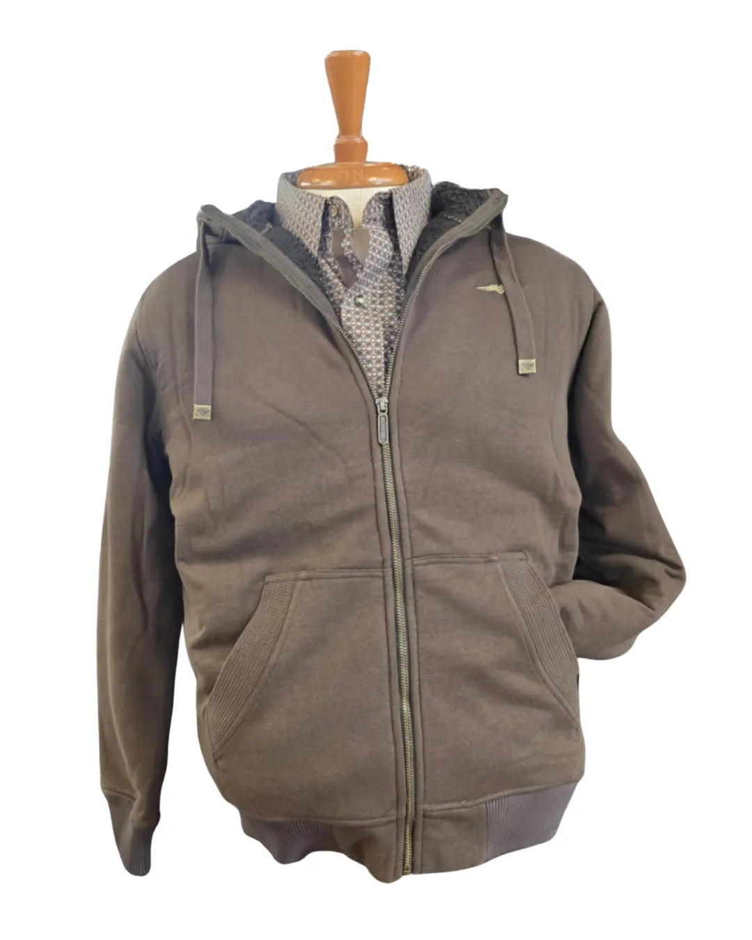BUSHMAN JACKET WITH FLEECE LINING - BROWN sold by Bridle Path Tack Shop