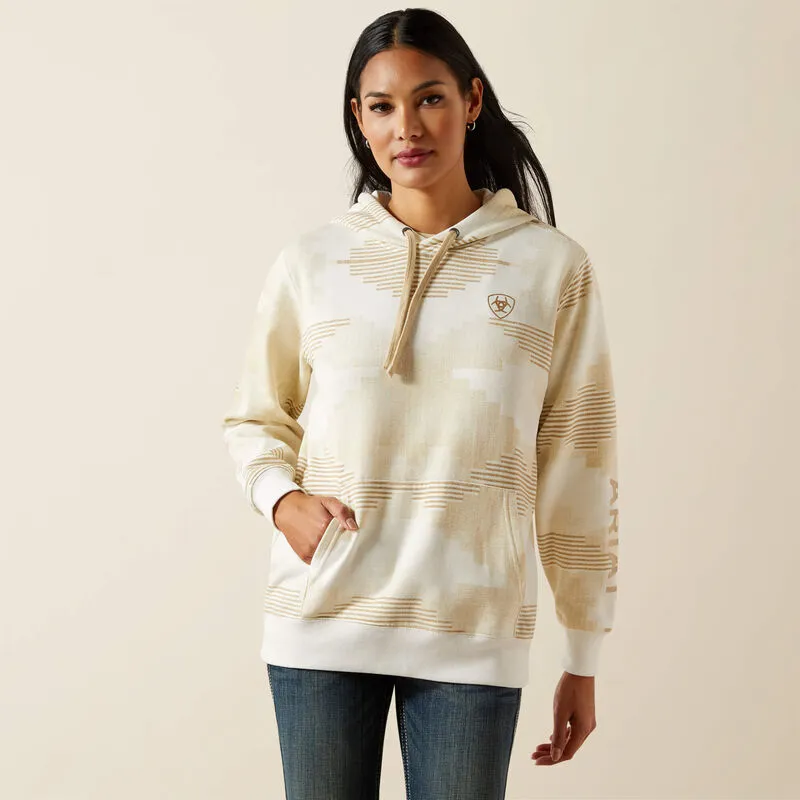 ARIAT WOMENS LOGO 2.0 HOODIE - SEDONA PRINT sold by Bridle Path Tack Shop