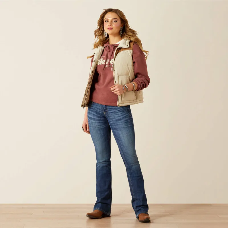 ARIAT WOMENS FRONTIER PUFFER VEST made by Wrangler