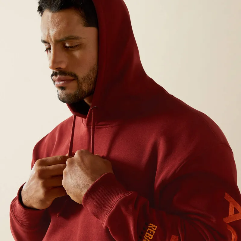 ARIAT MENS REBAR GRAPHIC HOODIE - RUSSET BROWN sold by Bridle Path Tack Shop product image thumbnail 4