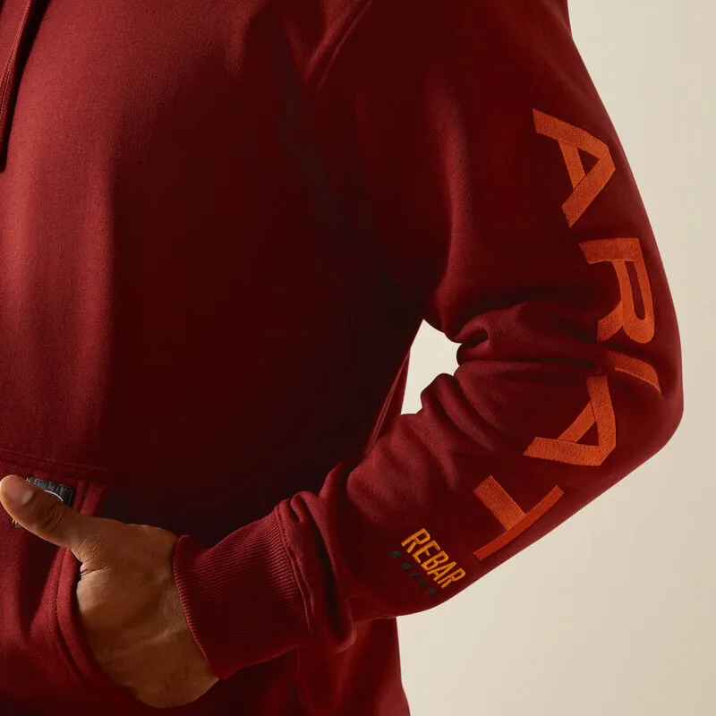 ARIAT MENS REBAR GRAPHIC HOODIE - RUSSET BROWN sold by Bridle Path Tack Shop product image thumbnail 3