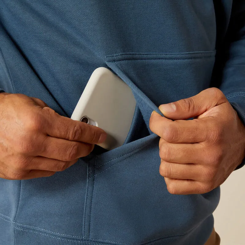 ARIAT MENS REBAR GRAPHIC HOODIE - ORION BLUE sold by Bridle Path Tack Shop product image thumbnail 3