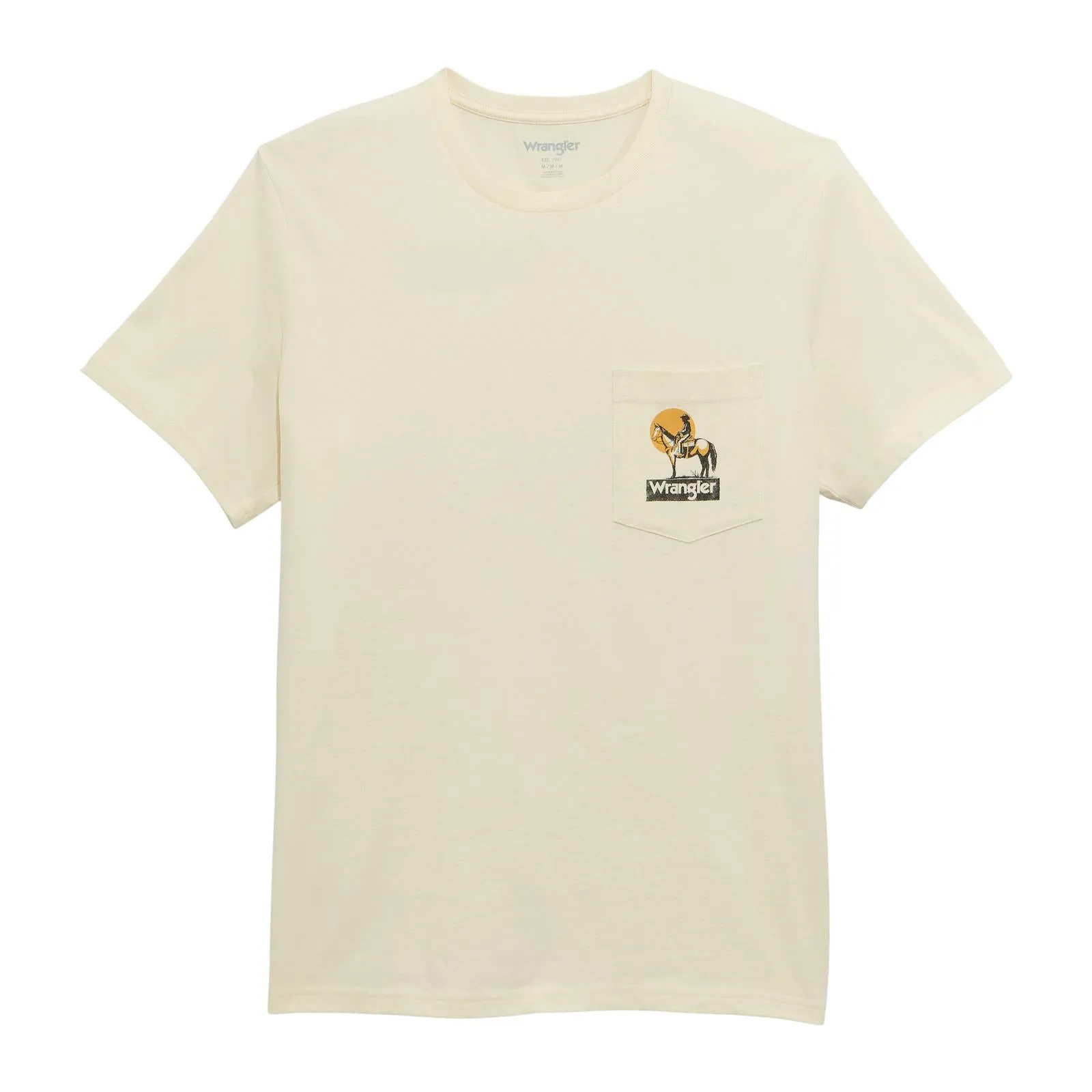 WRANGLER MENS GRAPHIC TEE - ANTIQUE WHITE sold by Bridle Path Tack Shop product image thumbnail 2