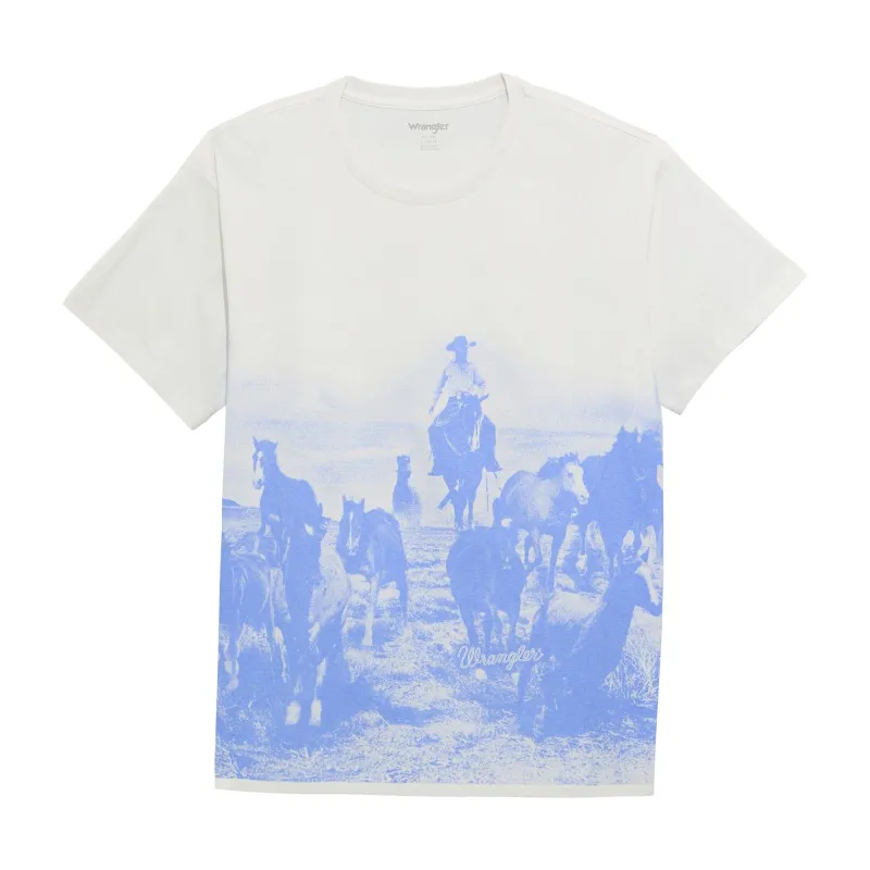 2026 - WRANGLER WOMENS OVERSIZED TEE SHIRT - BRIGHT WHITE made by Wrangler