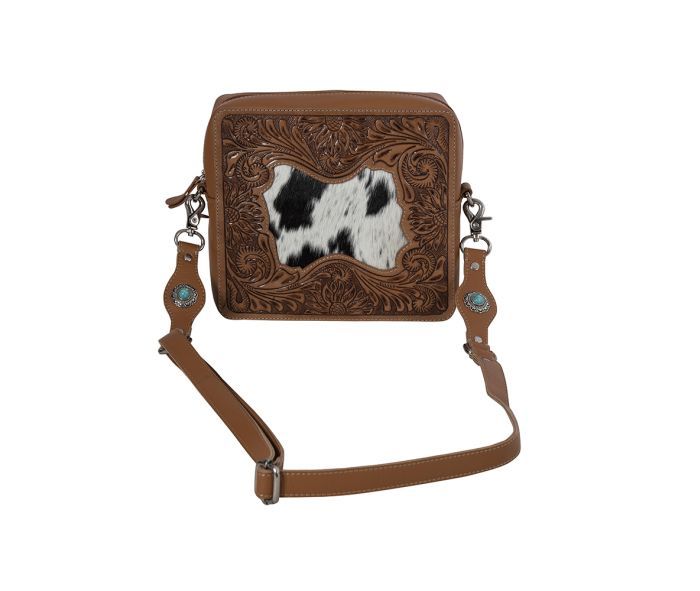 MYRA DAKOTA HIGHLANDS HAND TOOLED BAG sold by Bridle Path Tack Shop