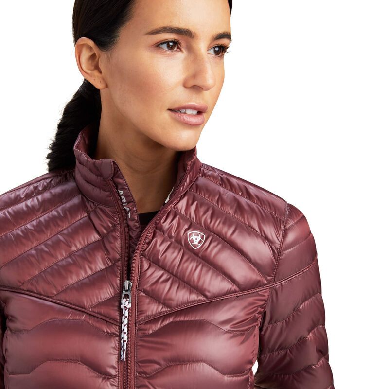 ARIAT WOMENS IDEAL DOWN JACKET - IR WILD GINGER sold by Bridle Path Tack Shop product image thumbnail 3