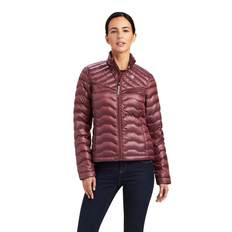 ARIAT WOMENS IDEAL DOWN JACKET - IR WILD GINGER (Clearance) sold by Bridle Path Tack Shop