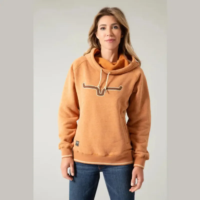 KIMES RANCH WOMENS TWO SCOOPS HOODIE - RUSTY HEATHER sold by Bridle Path Tack Shop
