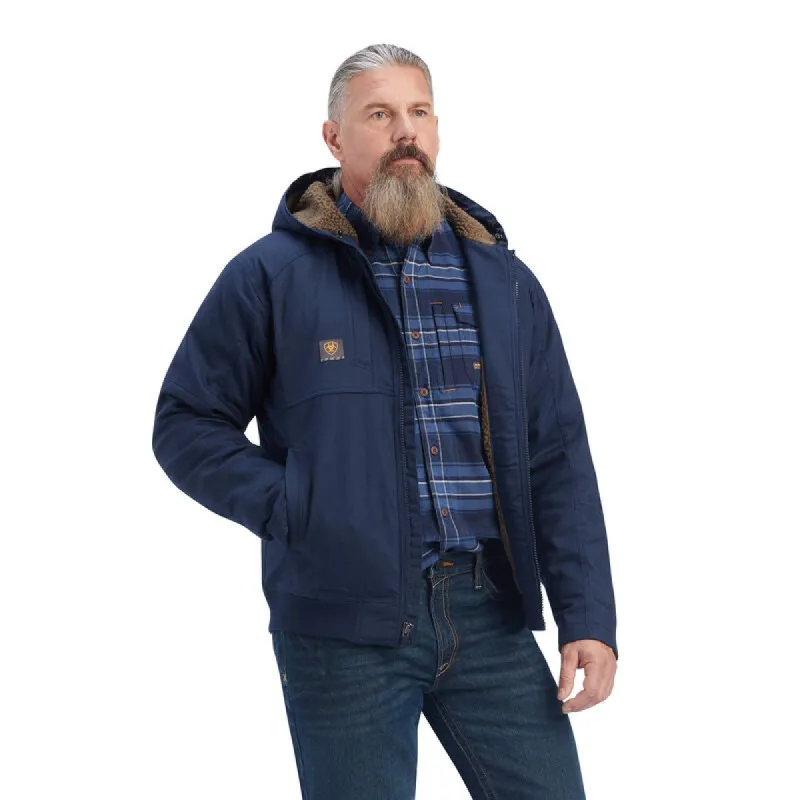 ARIAT MENS REBAR DURACANVAS JACKET - NAVY sold by Bridle Path Tack Shop