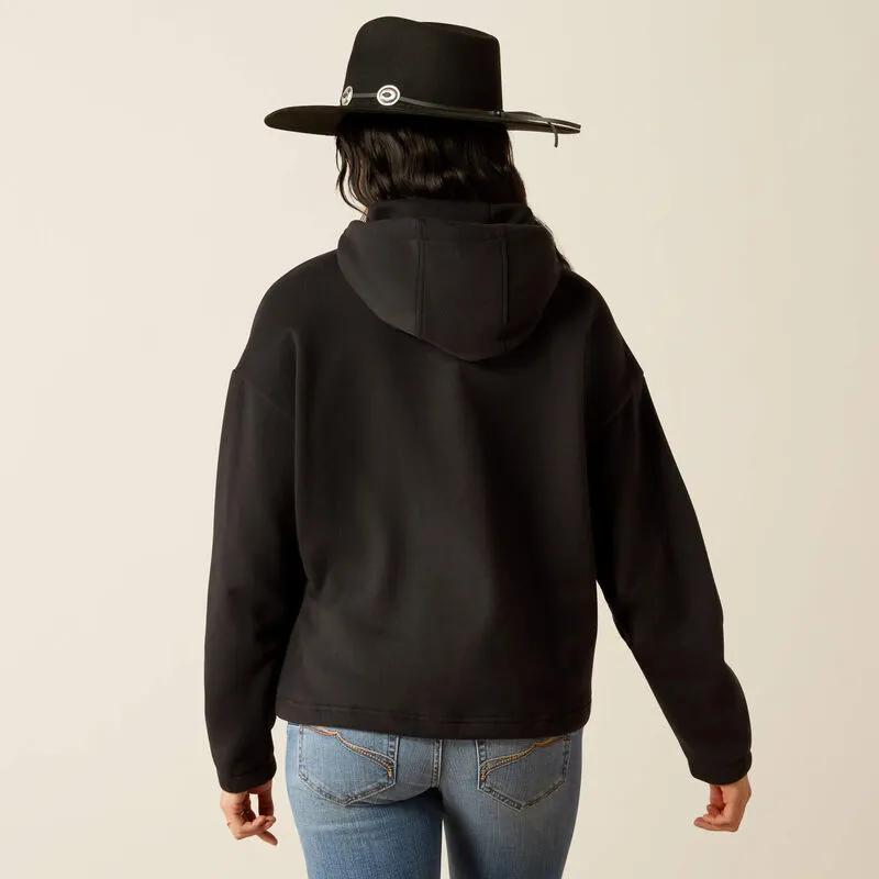 ARIAT WOMENS ESSENTIAL HOODIE - BLACK sold by Bridle Path Tack Shop product image thumbnail 2