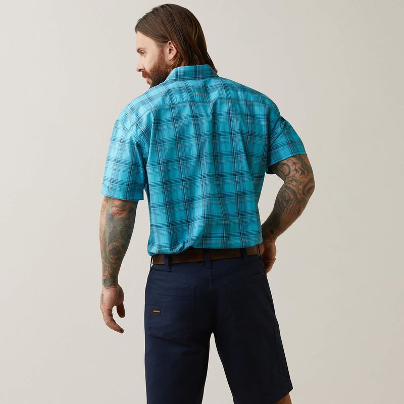 ARIAT MENS REBAR DURASTRETCH SHORT SLEEVE WORK SHIRT sold by Bridle Path Tack Shop product image thumbnail 2