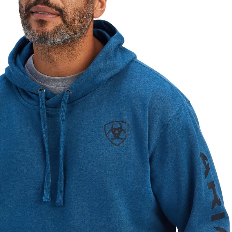 ARIAT MENS LOGO HOODIE - POSEIDON sold by Bridle Path Tack Shop product image thumbnail 2