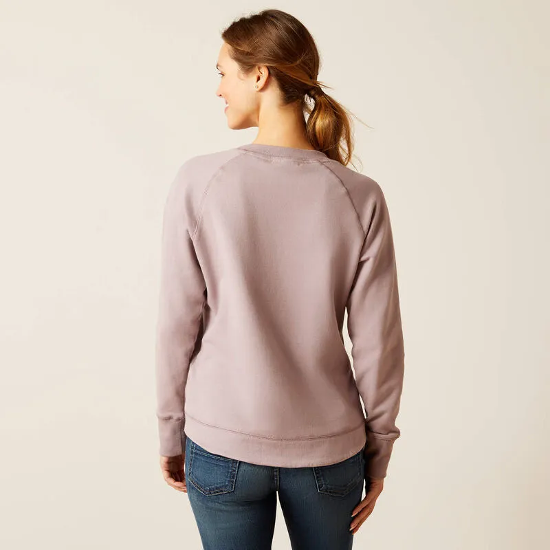 ARIAT WOMENS BENICIA SWEATSHIRT - QUAIL sold by Bridle Path Tack Shop product image thumbnail 3