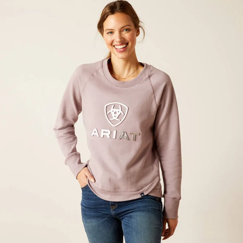 ARIAT WOMENS BENICIA SWEATSHIRT - QUAIL sold by Bridle Path Tack Shop