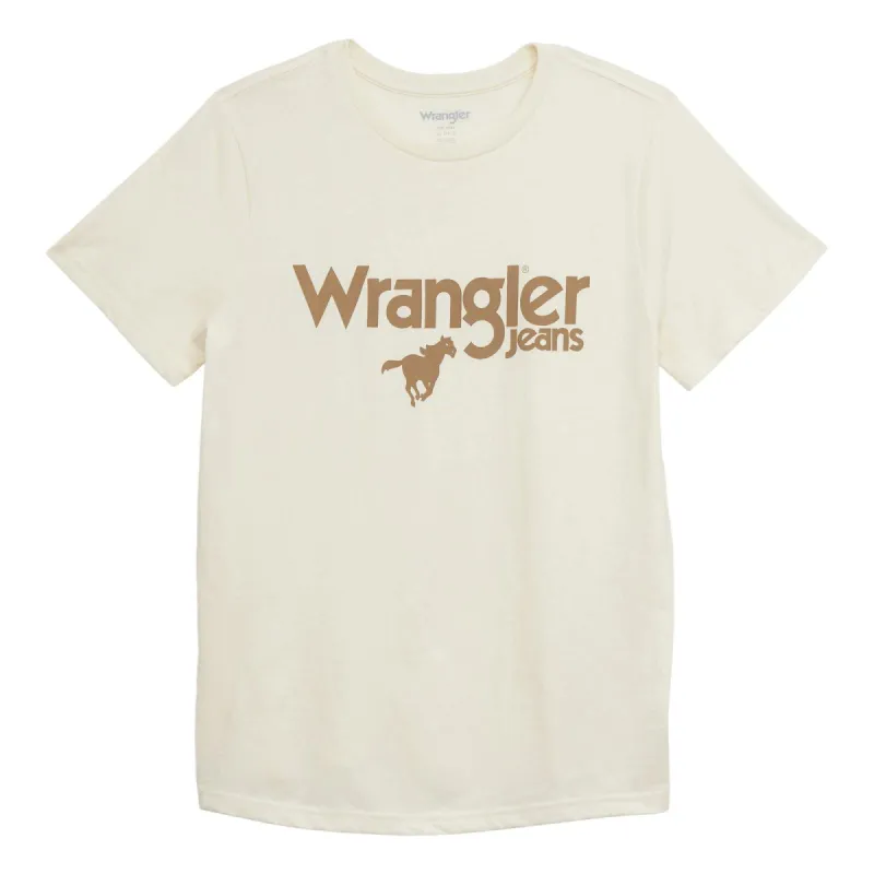 WRANGLER WOMENS RETRO TEE - ANTIQUE WHITE sold by Bridle Path Tack Shop