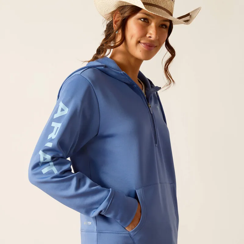 ARIAT WOMENS TEK HOODIE 1/2 ZIP sold by Bridle Path Tack Shop product image thumbnail 4